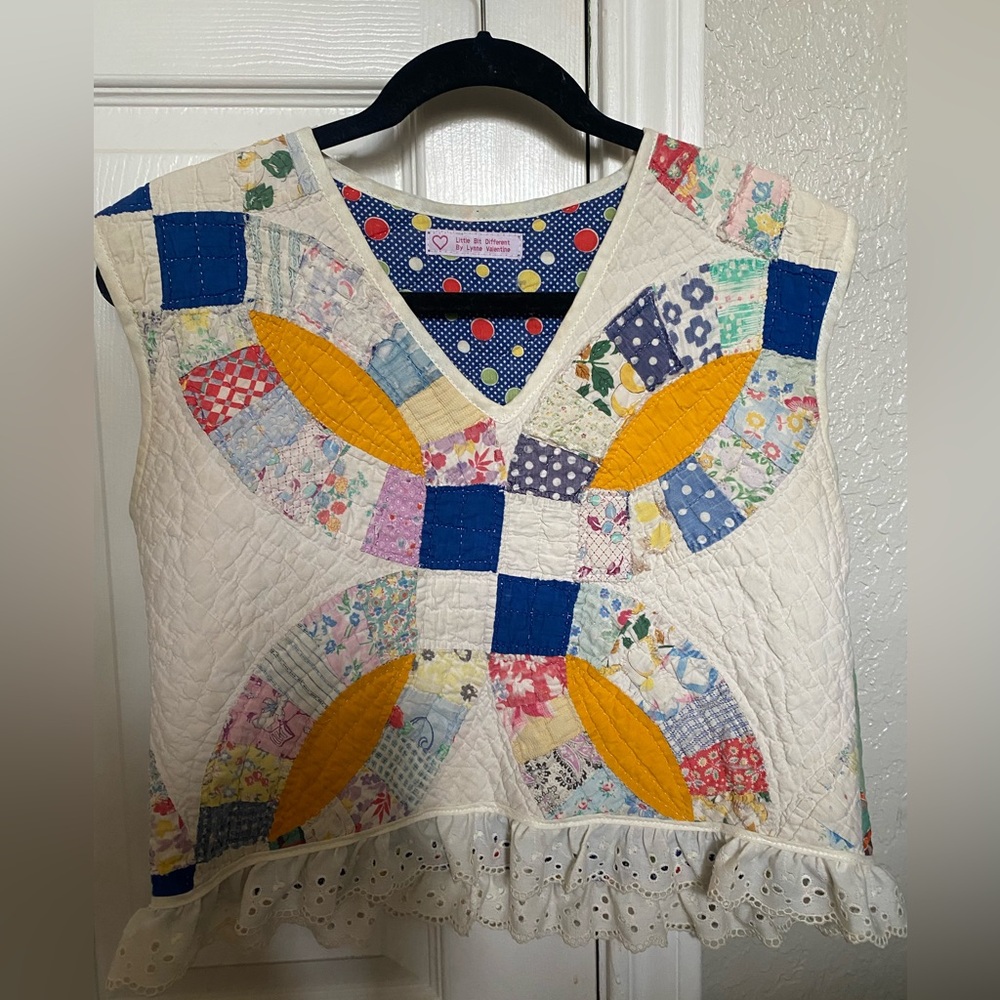 Handmade quilted vest top